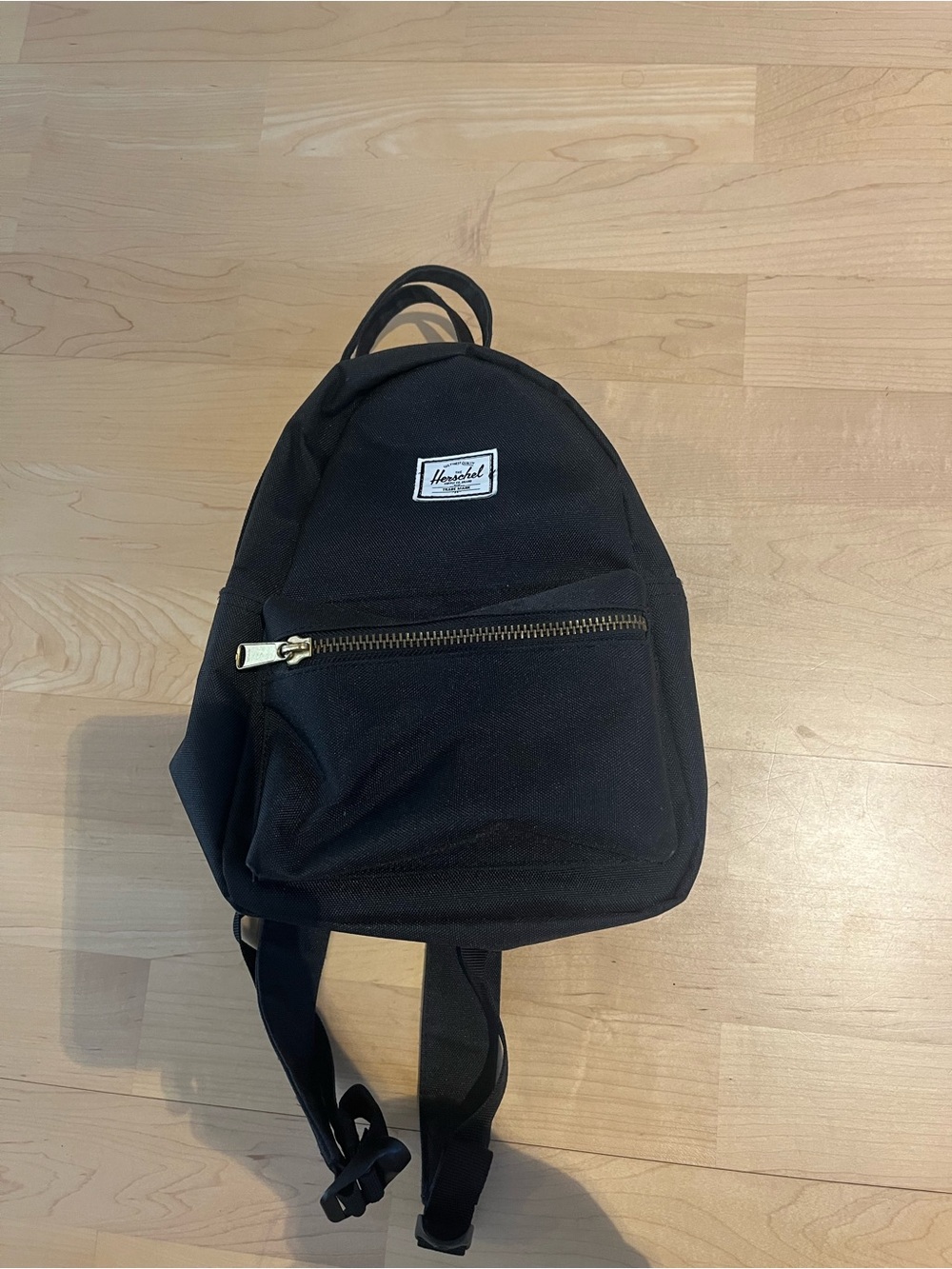 Herschel Supply Company Black Mini Backpack with Gold Zipper